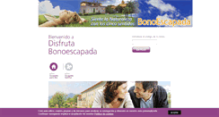 Desktop Screenshot of disfrutabonoescapada.com